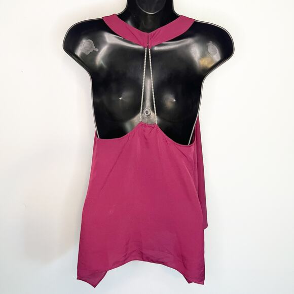 Y2K Guess Flowy Embellished Halter Top Medium - Picture 2 of 6